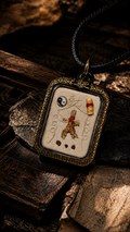 Framed symbolic talisman pendant