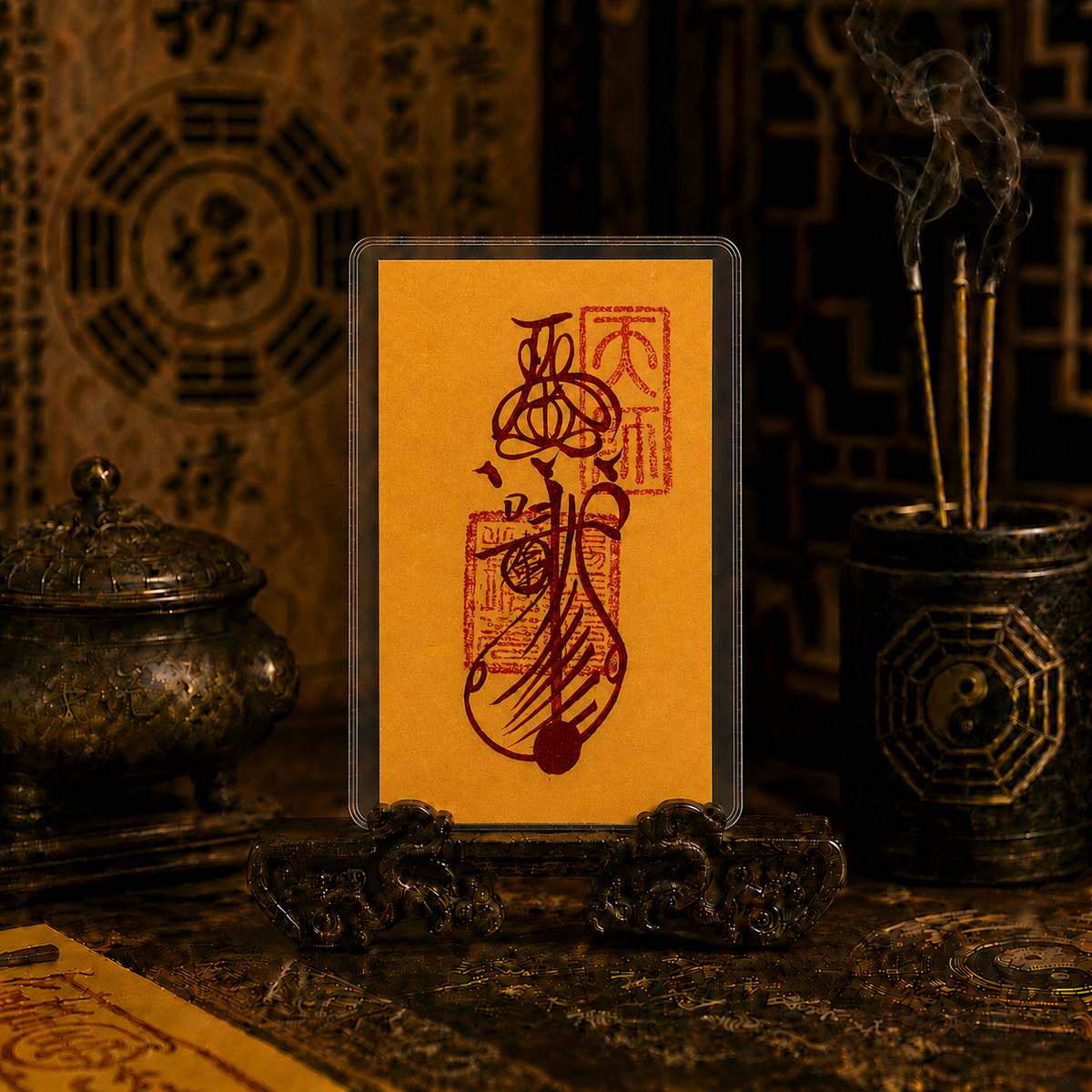 Taoist talisman card