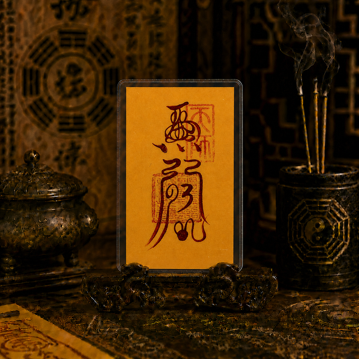 Taoist talisman card