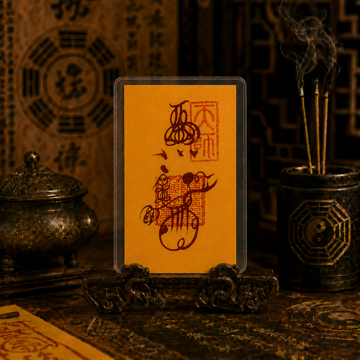 Taoist talisman card